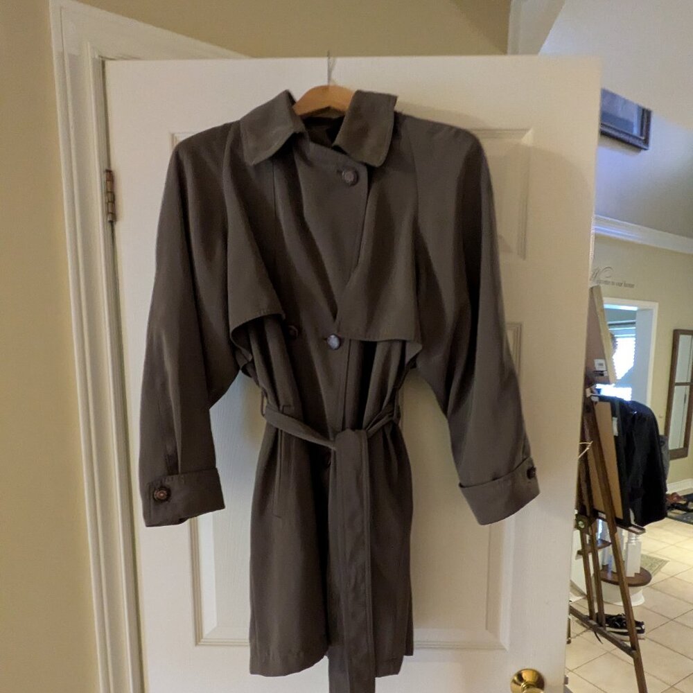 Women's Double Breasted Belted Trench Coat